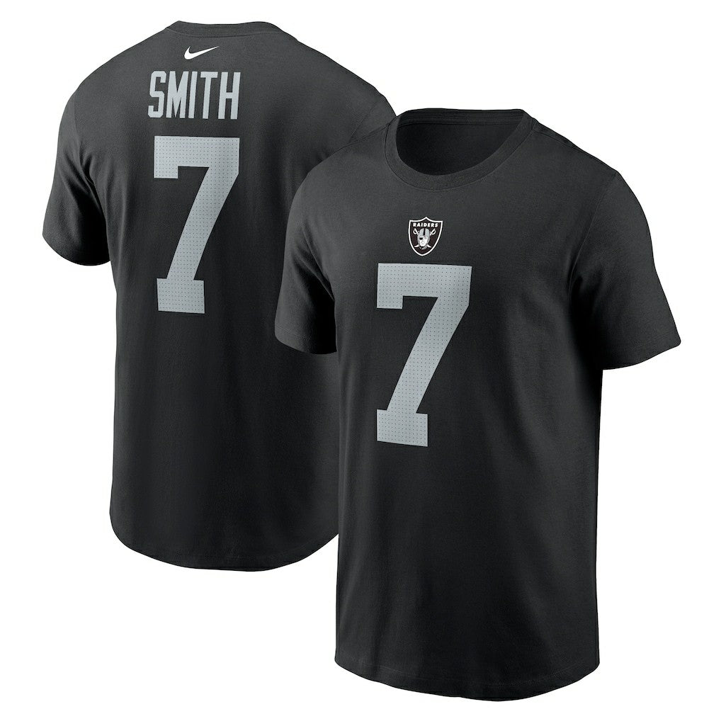 Geno Smith Las Vegas Raiders Name & Number T-Shirt Black - Nike