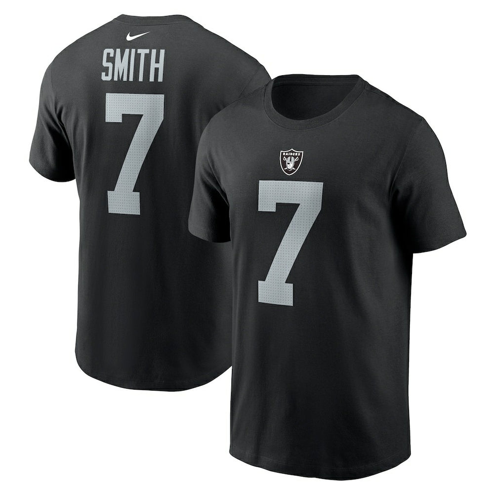 Geno Smith Las Vegas Raiders Name & Number T-Shirt Black - Nike