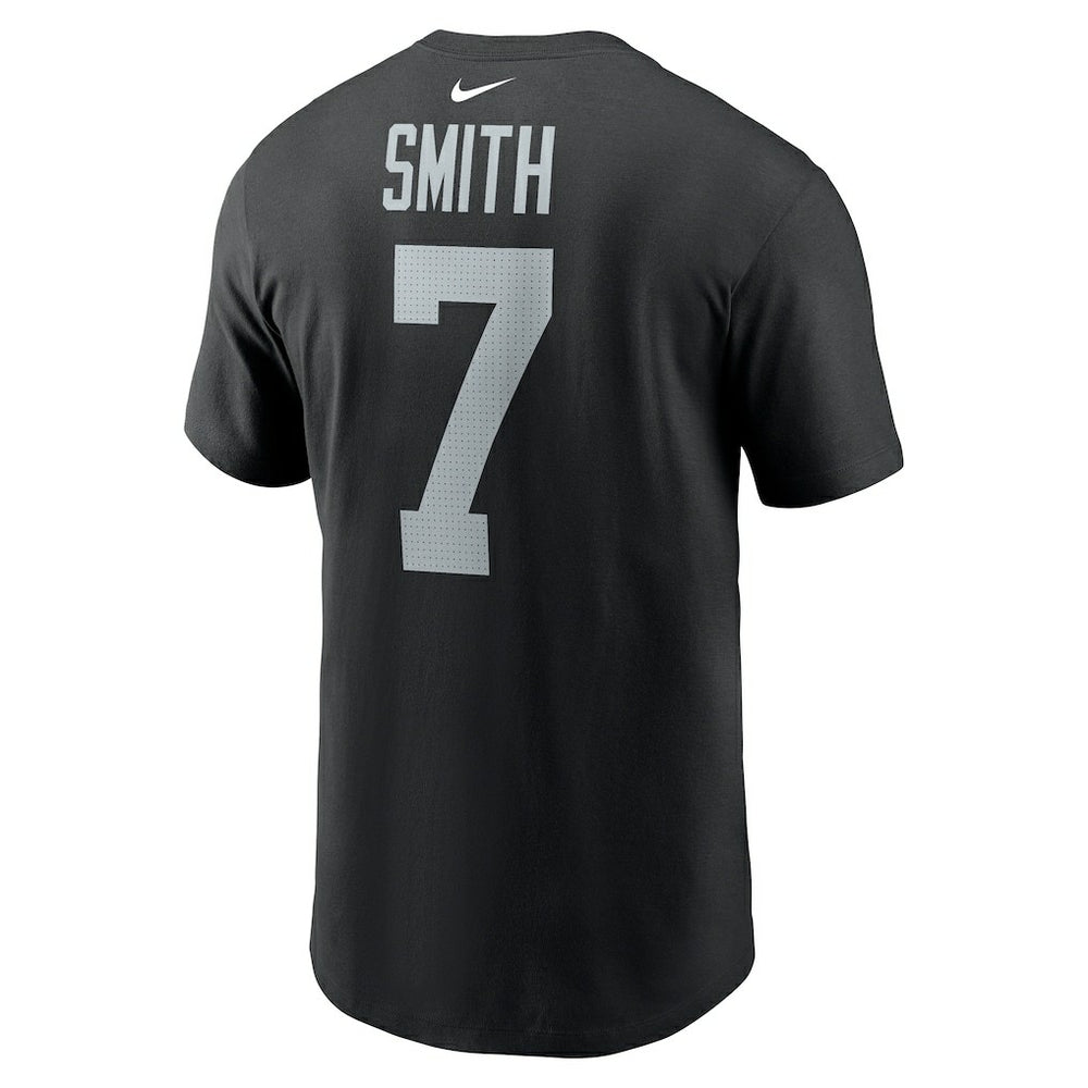 Geno Smith Las Vegas Raiders Name & Number T-Shirt Black - Nike