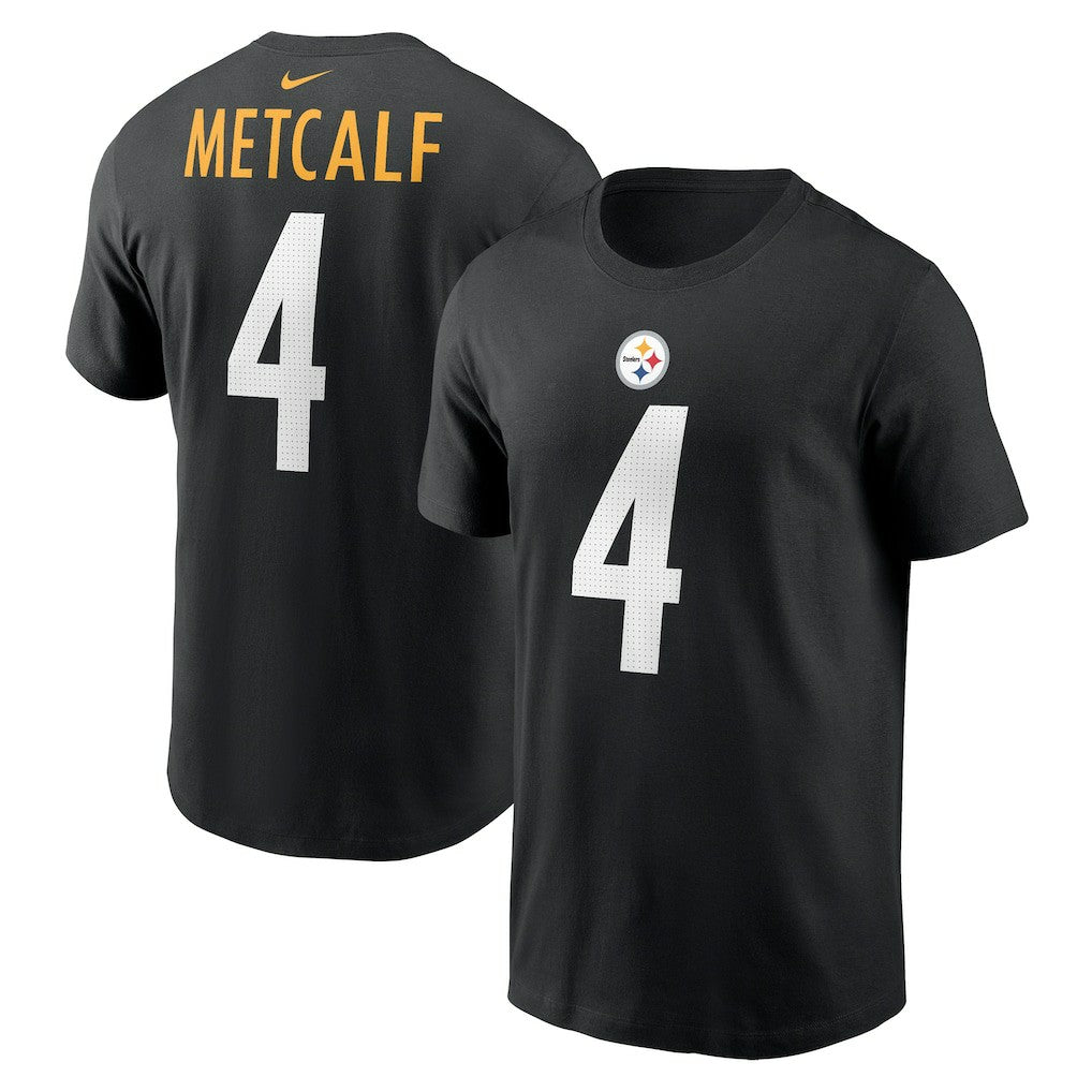 DK Metcalf Pittsburgh Steelers Name & Number T-Shirt Black - Nike