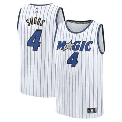 Fanatics - Jalen Suggs Orlando Magic Fast Break Replica Jersey - White - Association Edition