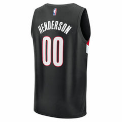 Fanatics - Scoot Henderson Portland Trail Blazers Youth Fast Break Replica Player Jersey - Icon Edition - Black