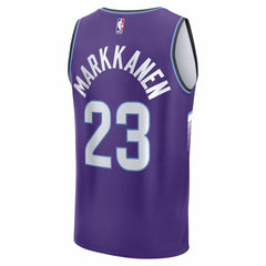 Fanatics - Lauri Markkanen Utah Jazz Fast Break Replica Jersey - Icon Edition - Purple