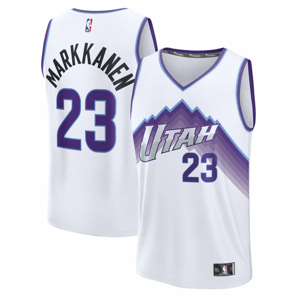 Fanatics - Lauri Markkanen Utah Jazz Fast Break Replica Jersey - Association Edition - White
