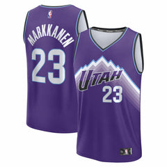 Fanatics - Lauri Markkanen Utah Jazz Youth Fast Break Replica Jersey - Icon Edition - Purple