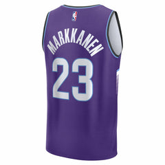 Fanatics - Lauri Markkanen Utah Jazz Youth Fast Break Replica Jersey - Icon Edition - Purple