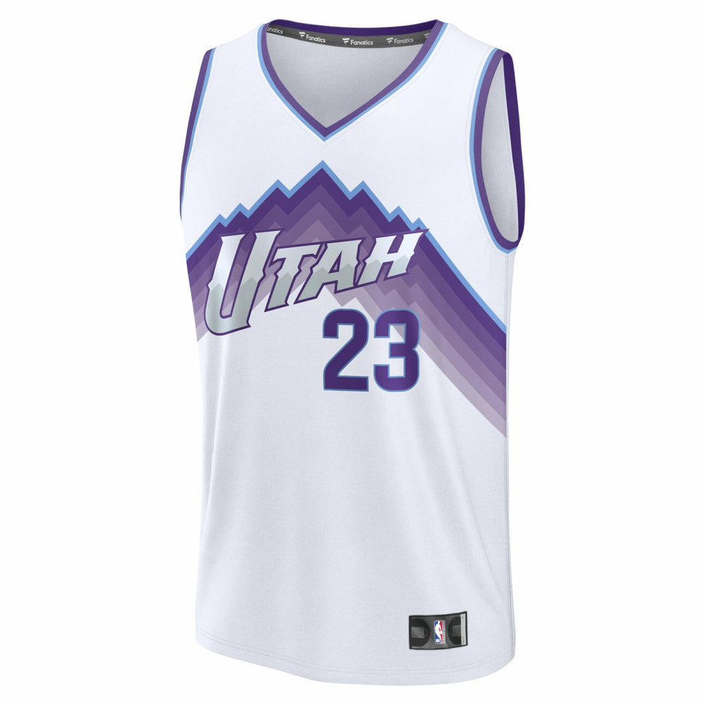 Fanatics - Lauri Markkanen Utah Jazz Youth Fast Break Replica Jersey - Association Edition - White