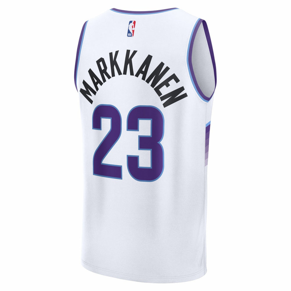 Fanatics - Lauri Markkanen Utah Jazz Youth Fast Break Replica Jersey - Association Edition - White