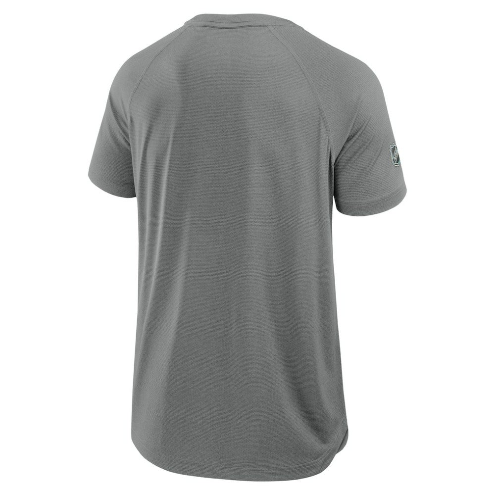 Edmonton Oilers - Fanatics 2025 Stanley Cup Playoffs Authentic Pro Rink Performance T-Shirt Heather Gray