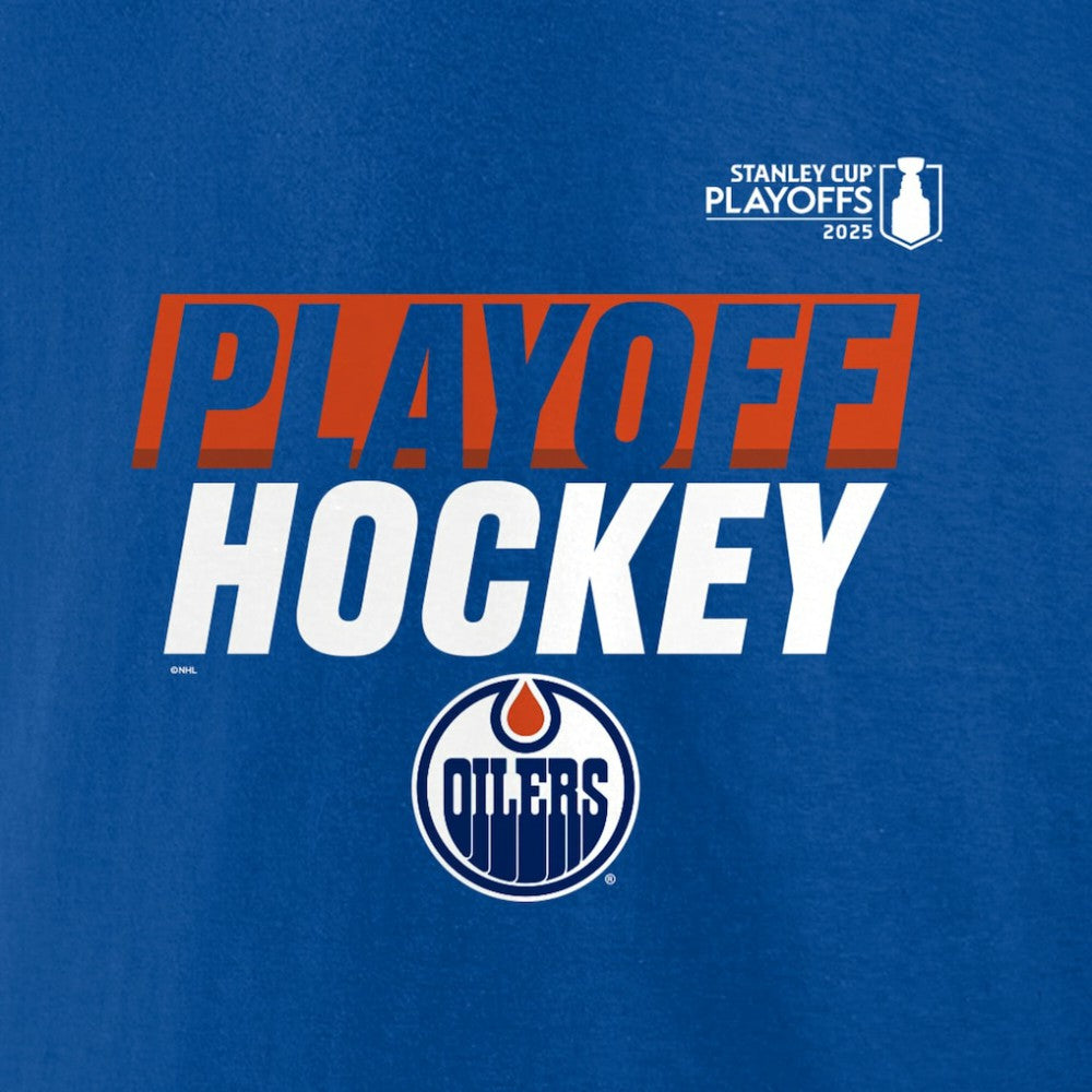 Edmonton Oilers - Fanatics 2025 Stanley Cup Playoffs Breakout Fleece Pullover Hoodie Royal