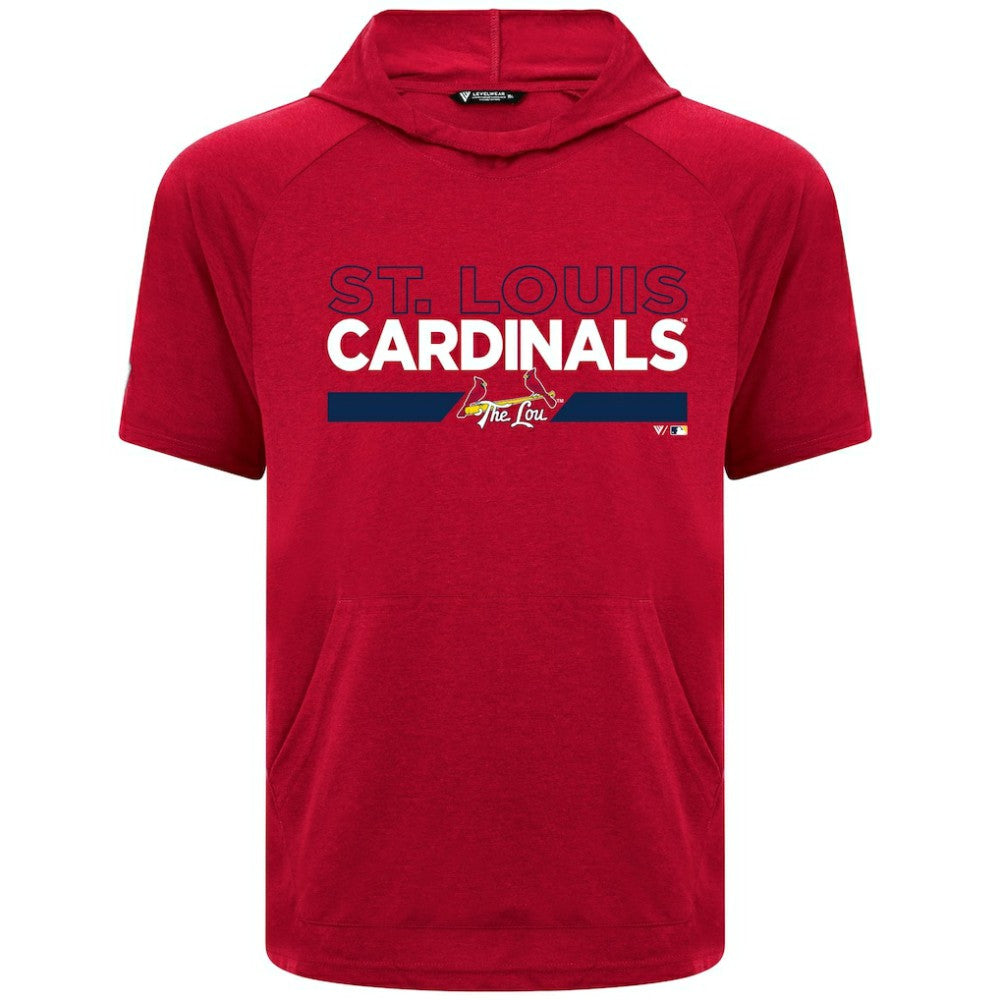 St. Louis Cardinals Levelwear City Connect Phase No Hitter Short Sleeve Pullover Hoodie Lifestyle