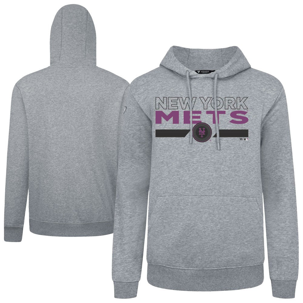 New York Mets Levelwear City Connect Podium No Hitter Pullover Hoodie Clearance