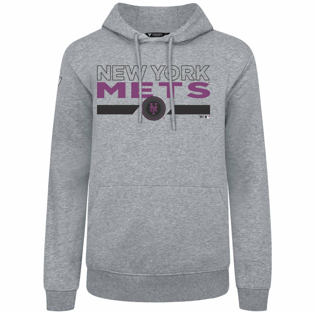 New York Mets Levelwear City Connect Podium No Hitter Pullover Hoodie Clearance