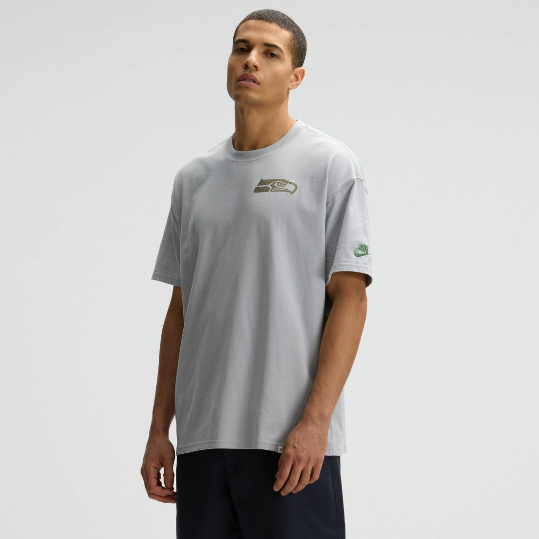 Seattle Seahawks 2025 Rivalries Collection Essential Max90 T-Shirt Wolf Gray - Nike