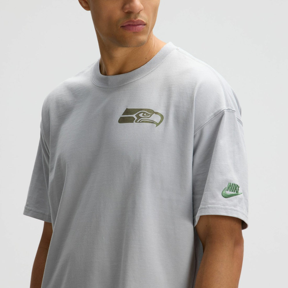 Seattle Seahawks 2025 Rivalries Collection Essential Max90 T-Shirt Wolf Gray - Nike