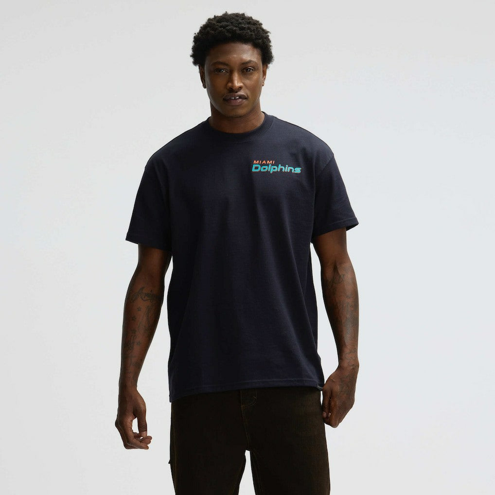 Miami Dolphins 2025 Rivalries Collection Essential Max90 T-Shirt Pitch Blue - Nike