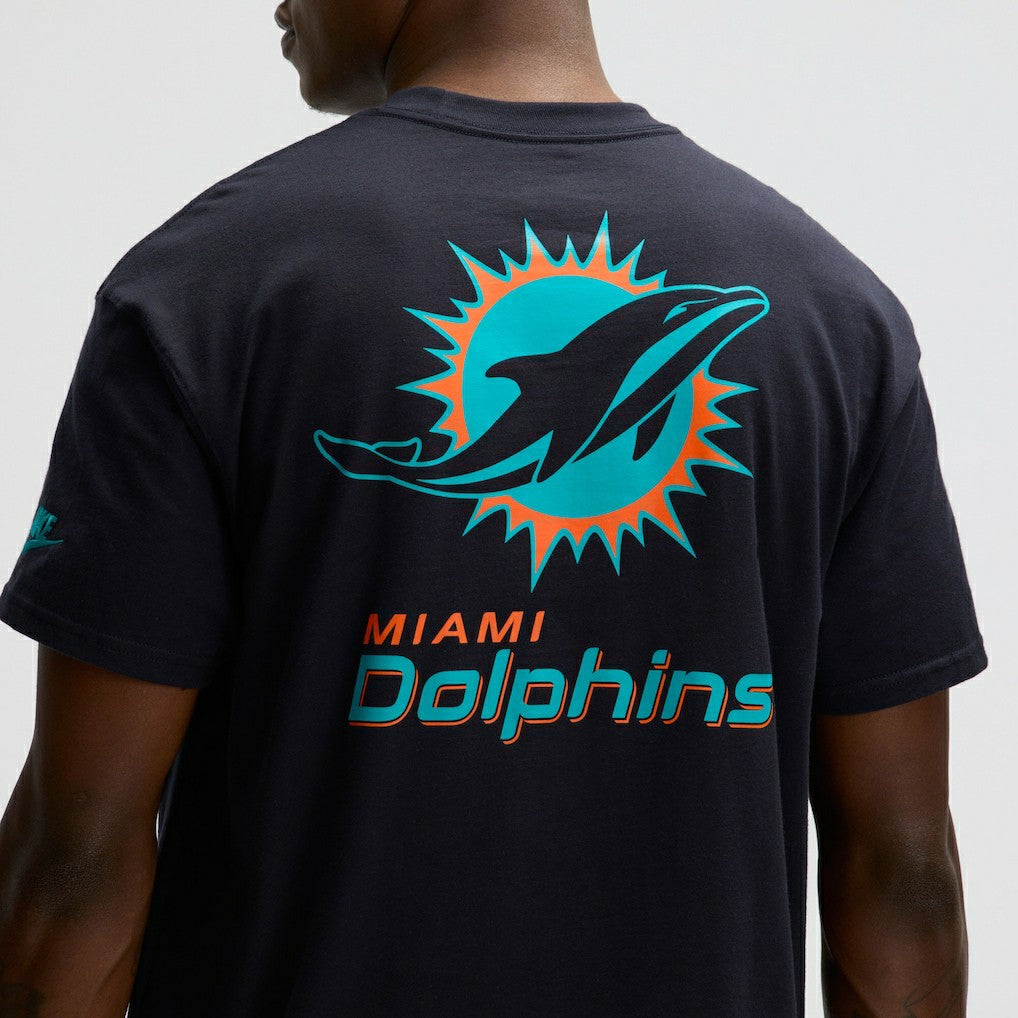 Miami Dolphins 2025 Rivalries Collection Essential Max90 T-Shirt Pitch Blue - Nike