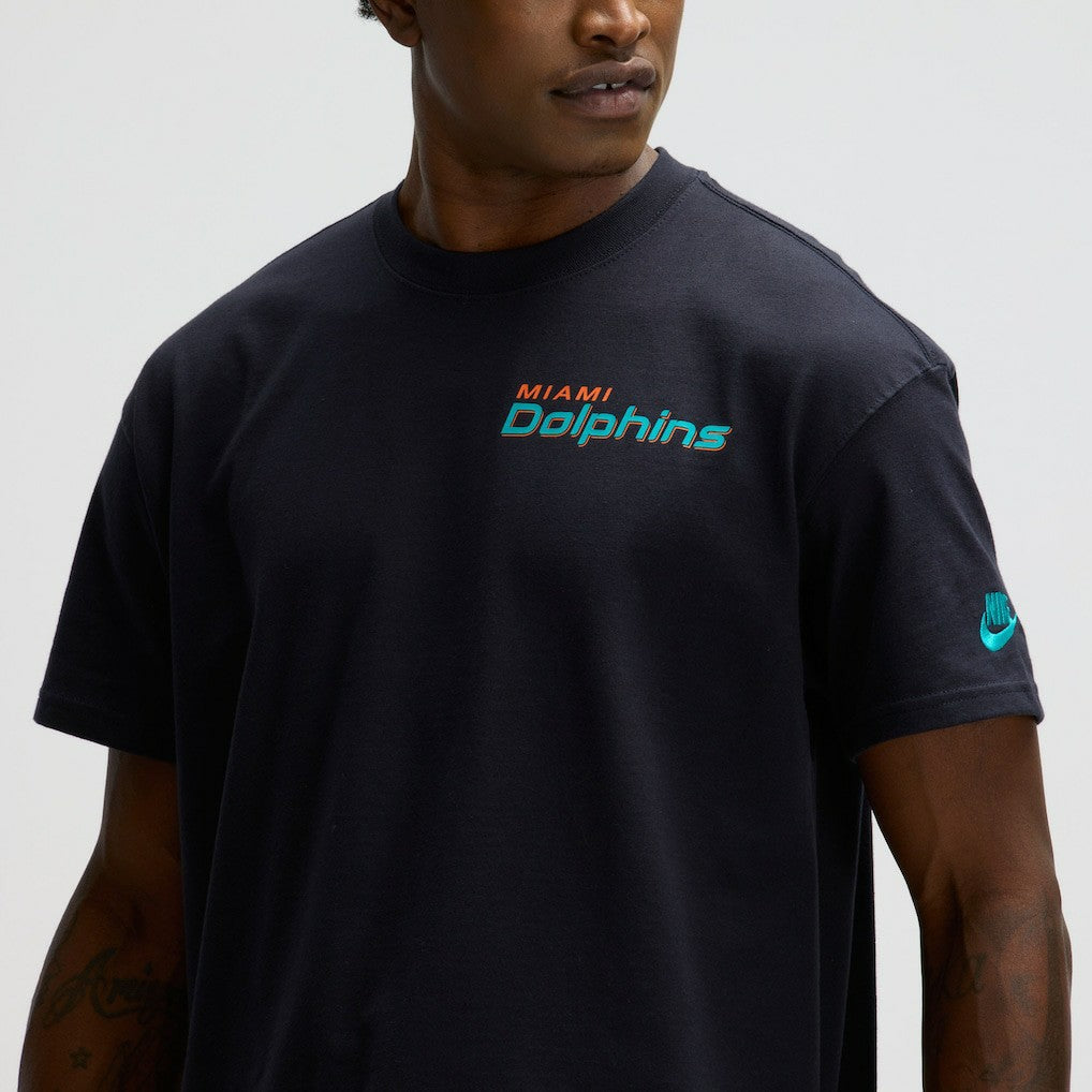 Miami Dolphins 2025 Rivalries Collection Essential Max90 T-Shirt Pitch Blue - Nike
