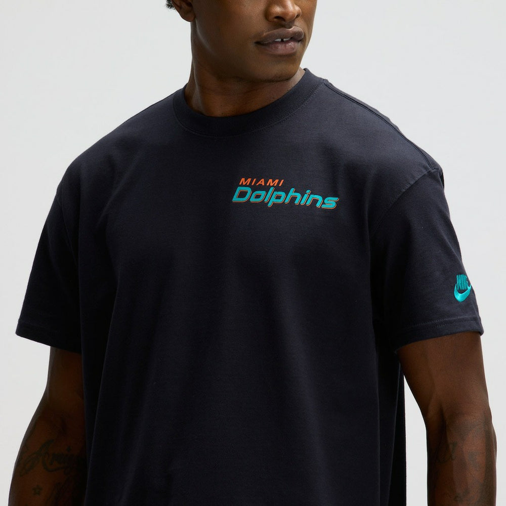 Miami Dolphins 2025 Rivalries Collection Essential Max90 T-Shirt Pitch Blue - Nike