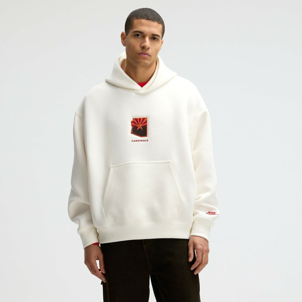 Arizona Cardinals 2025 Rivalries Collection Oversized Tech Fleece Hoodie Natural - Nike
