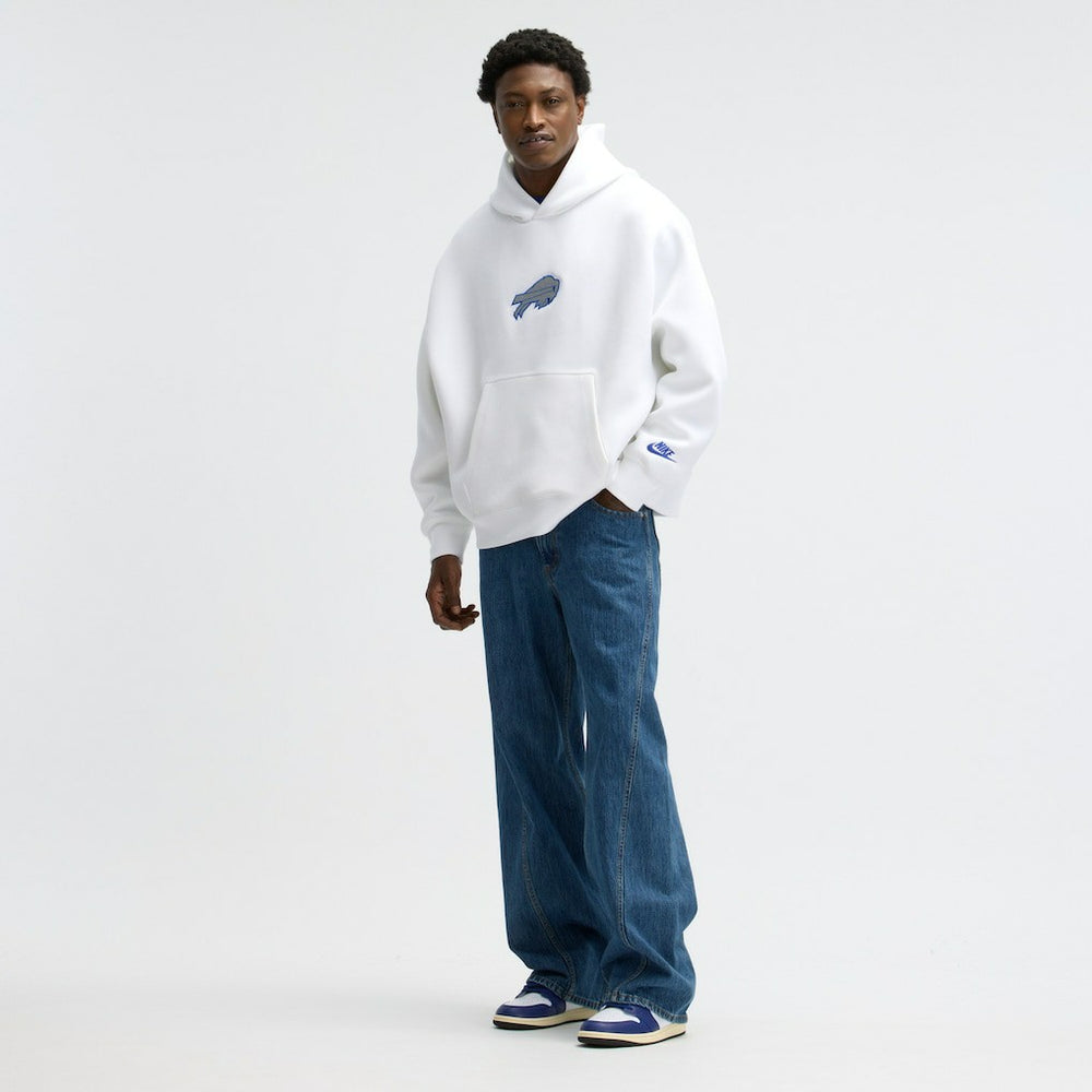 Buffalo Bills 2025 Rivalries Collection Oversized Tech Fleece Hoodie White - Nike