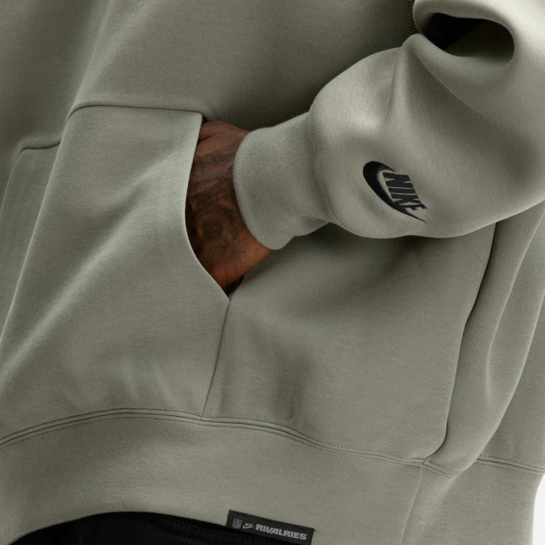 New York Jets 2025 Rivalries Collection Oversized Tech Fleece Hoodie Gotham Green - Nike
