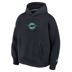 Miami Dolphins 2025 Rivalries Collection Oversized Tech Fleece Hoodie Pitch Blue - Nike