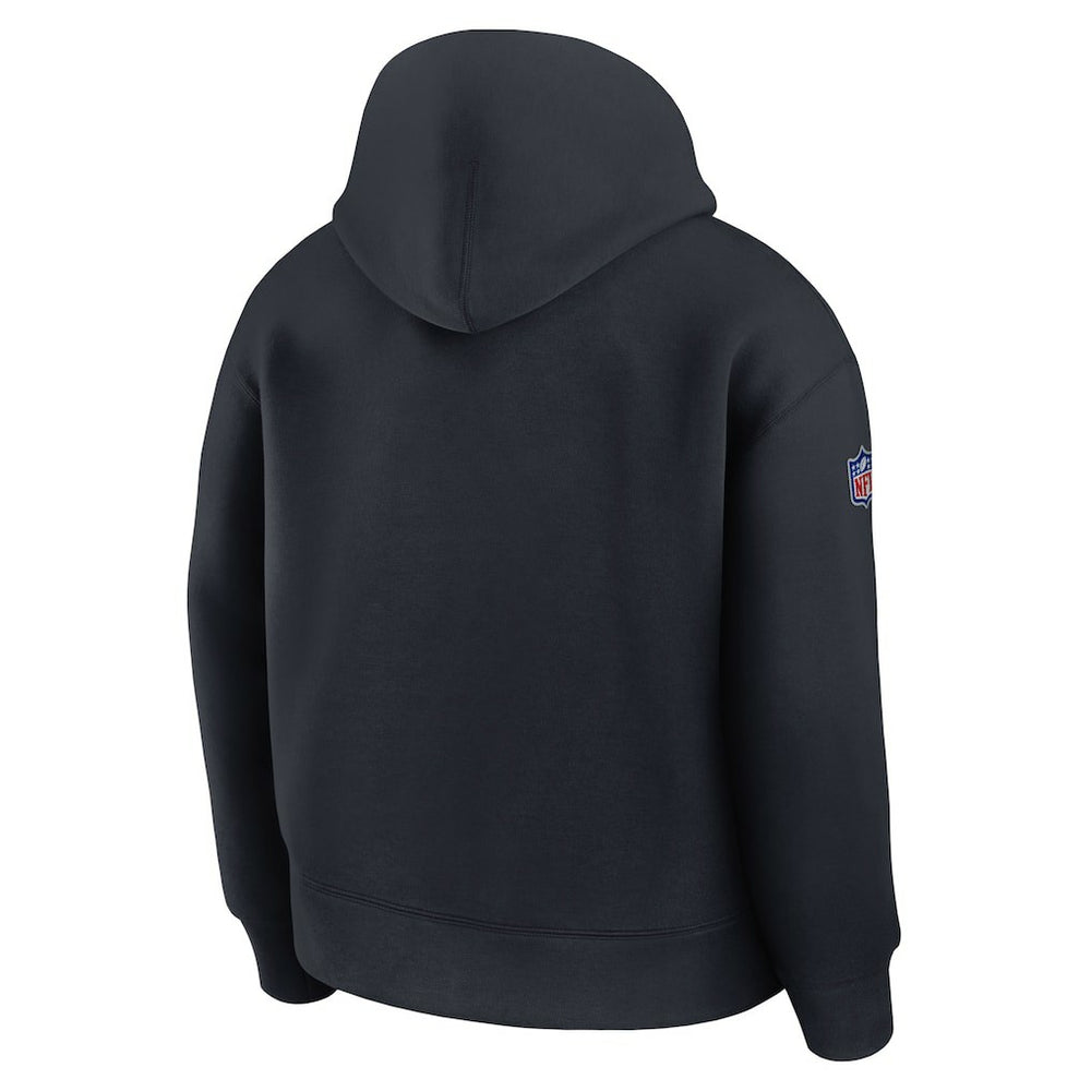 Miami Dolphins 2025 Rivalries Collection Oversized Tech Fleece Hoodie Pitch Blue - Nike