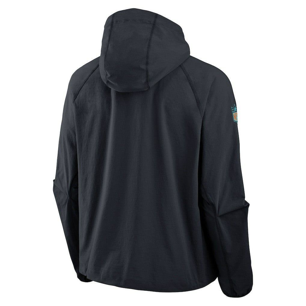 Miami Dolphins 2025 Rivalries Collection Tech Raglan Full-Zip Jacket Pitch Blue - Nike