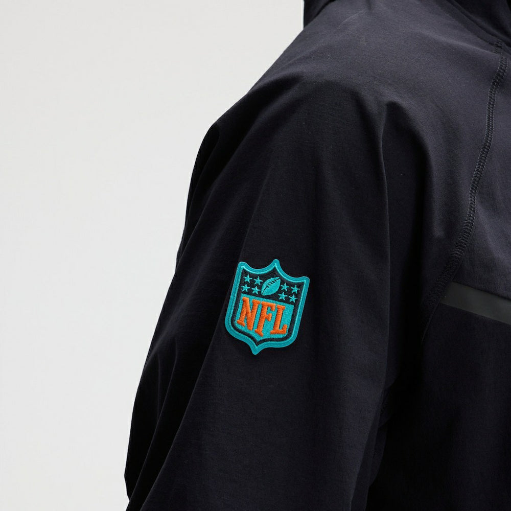 Miami Dolphins 2025 Rivalries Collection Tech Raglan Full-Zip Jacket Pitch Blue - Nike