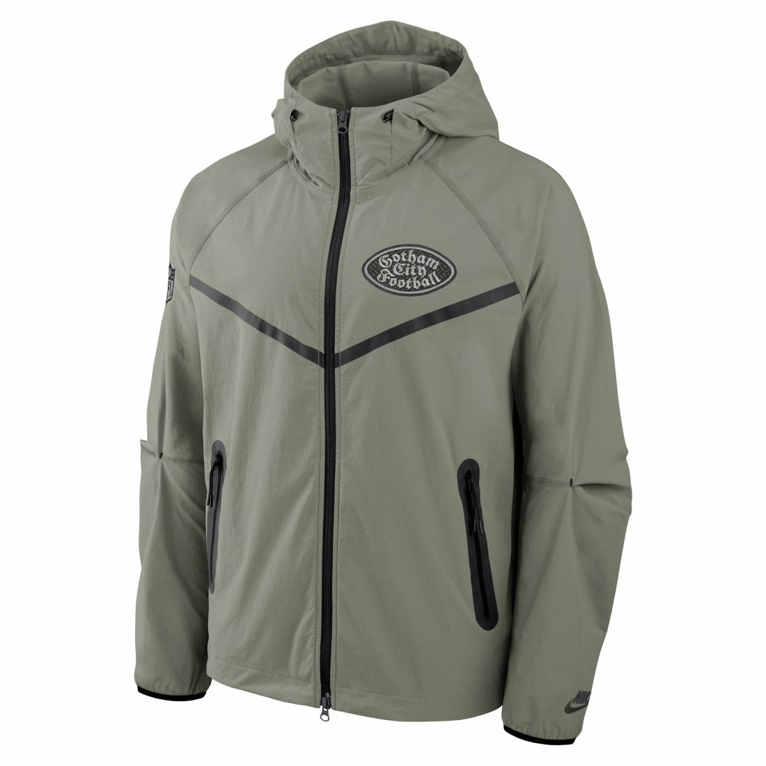 New York Jets 2025 Rivalries Collection Tech Raglan Full-Zip Jacket Gotham Green - Nike