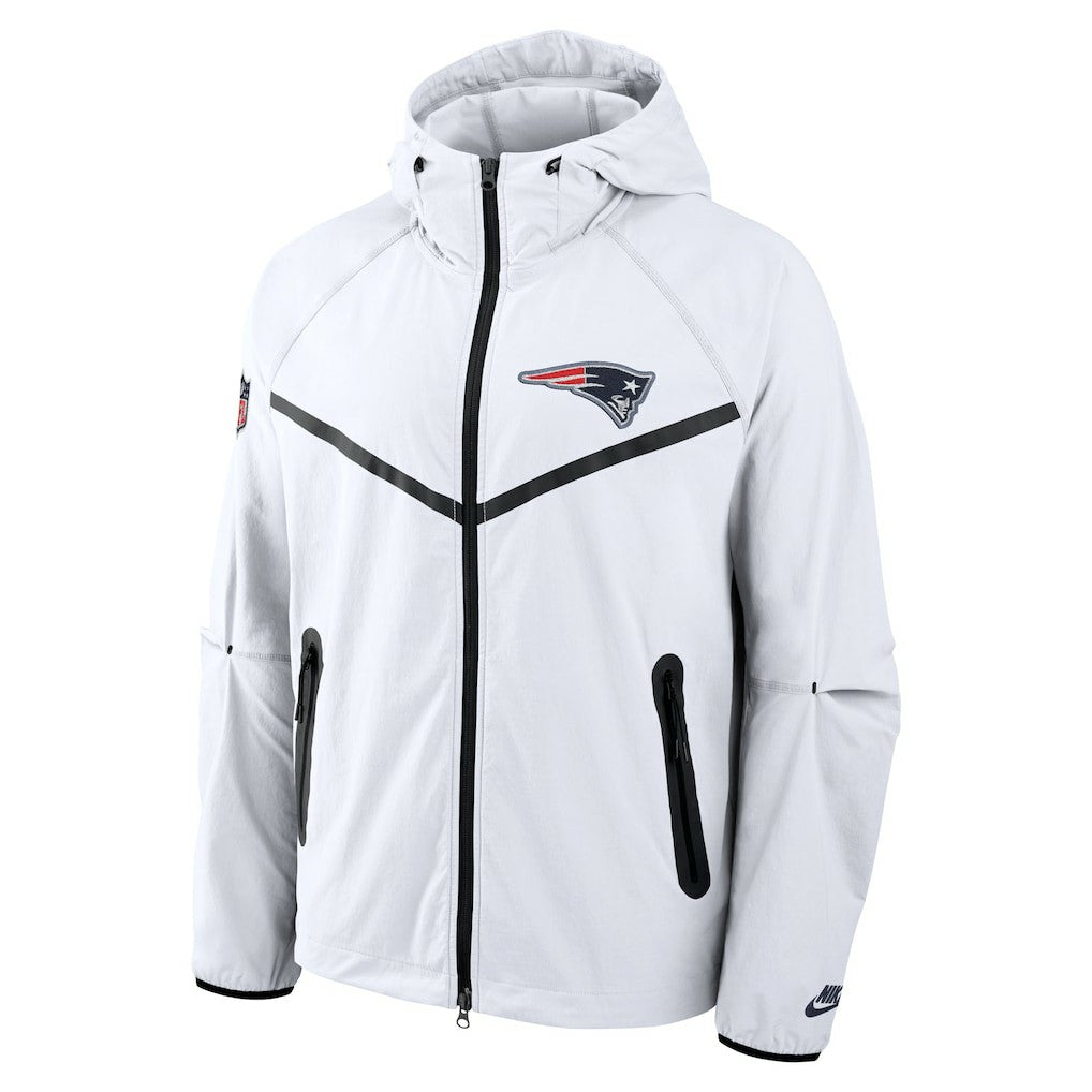 New England Patriots 2025 Rivalries Collection Tech Raglan Full-Zip Jacket White - Nike