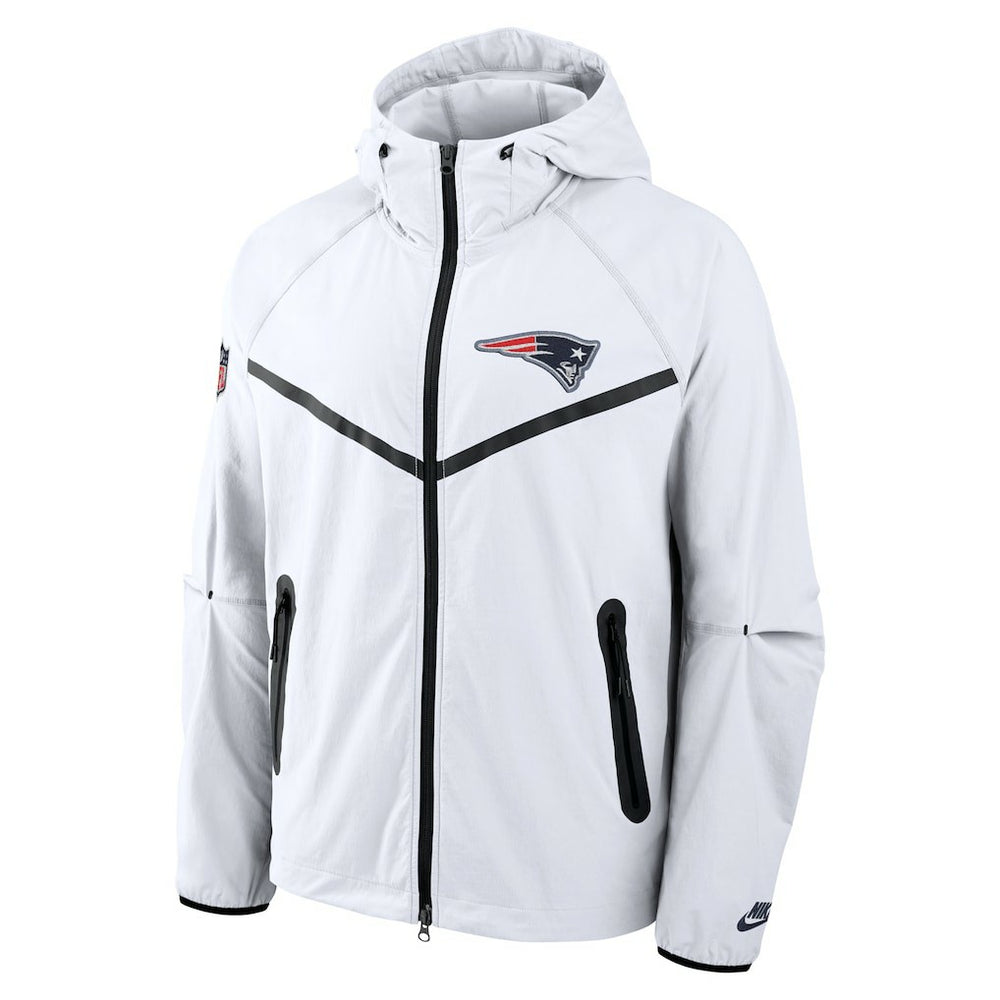 New England Patriots 2025 Rivalries Collection Tech Raglan Full-Zip Jacket White - Nike