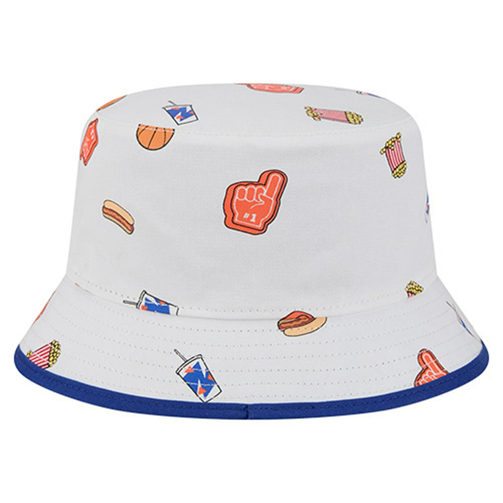 New Era - New York Knicks Team Cheer Reversible Bucket Hat - White