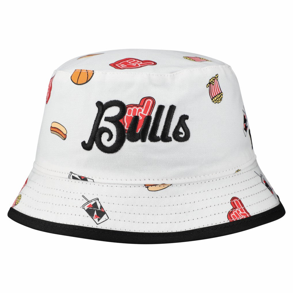 New Era - Chicago Bulls Team Cheer Reversible Bucket Hat - White