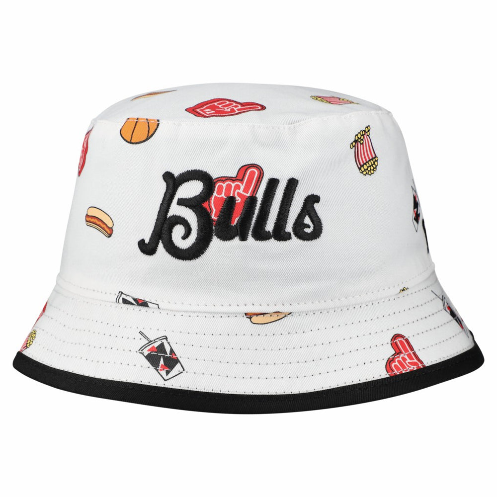 New Era - Chicago Bulls Team Cheer Reversible Bucket Hat - White