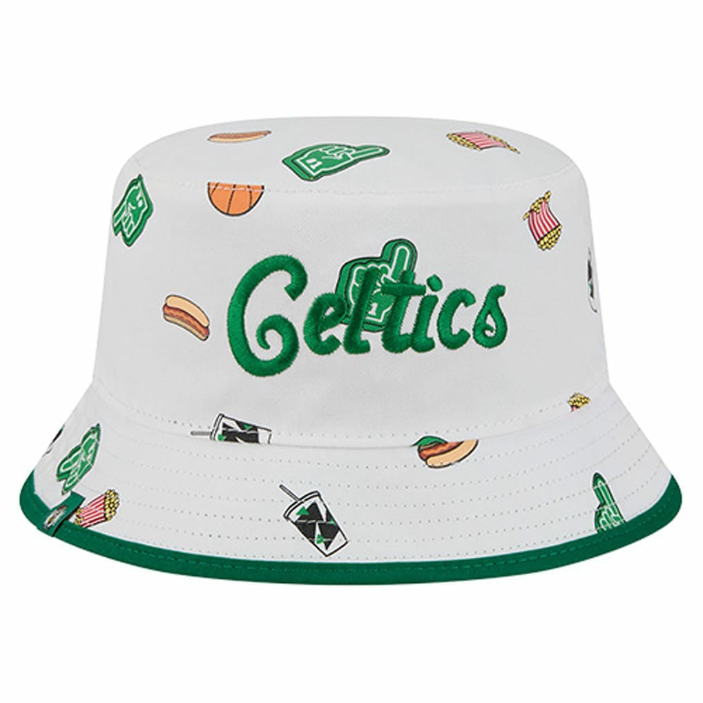 New Era - Boston Celtics Team Cheer Reversible Bucket Hat - White