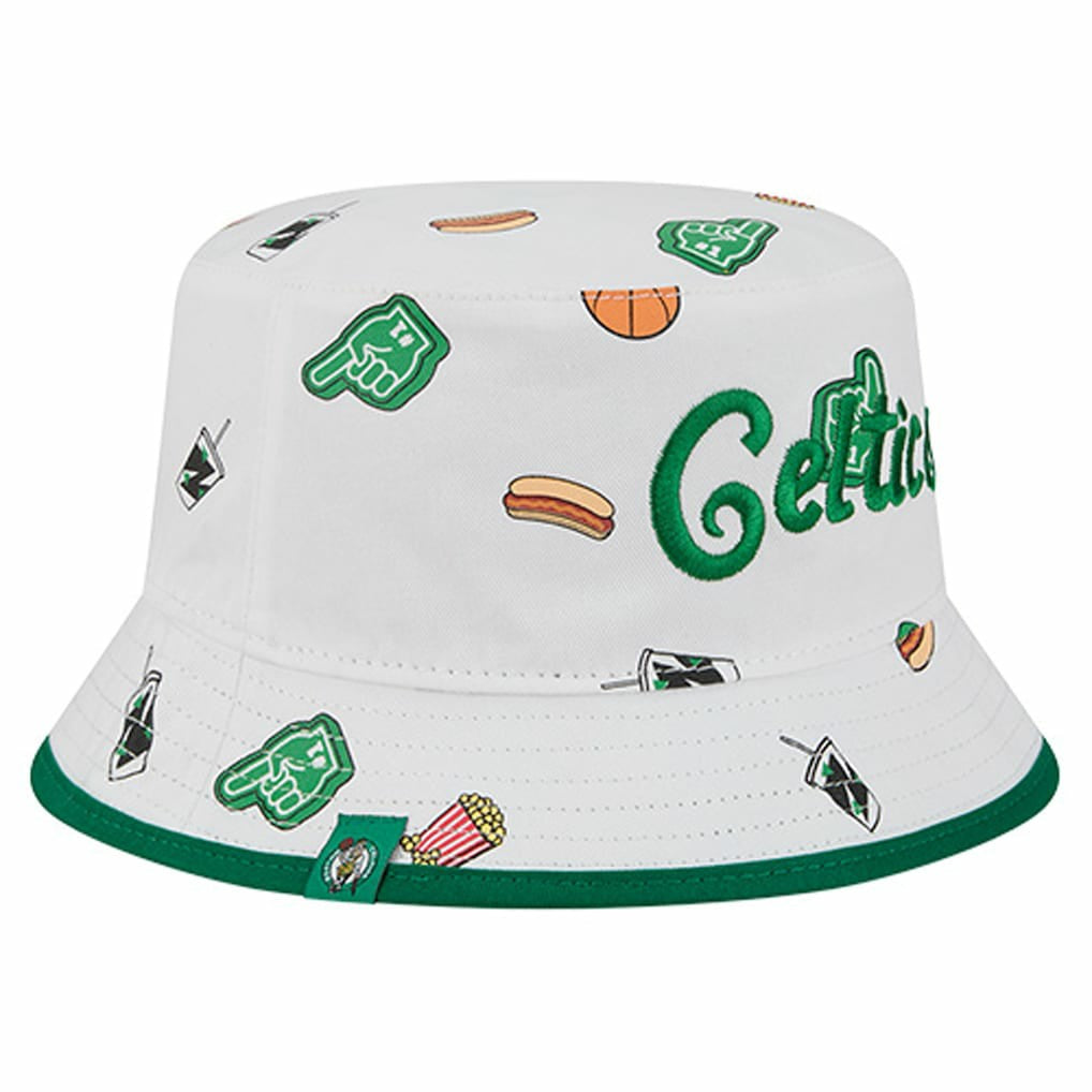 New Era - Boston Celtics Team Cheer Reversible Bucket Hat - White