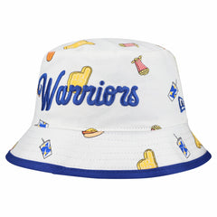 New Era - Golden State Warriors Team Cheer Reversible Bucket Hat - White