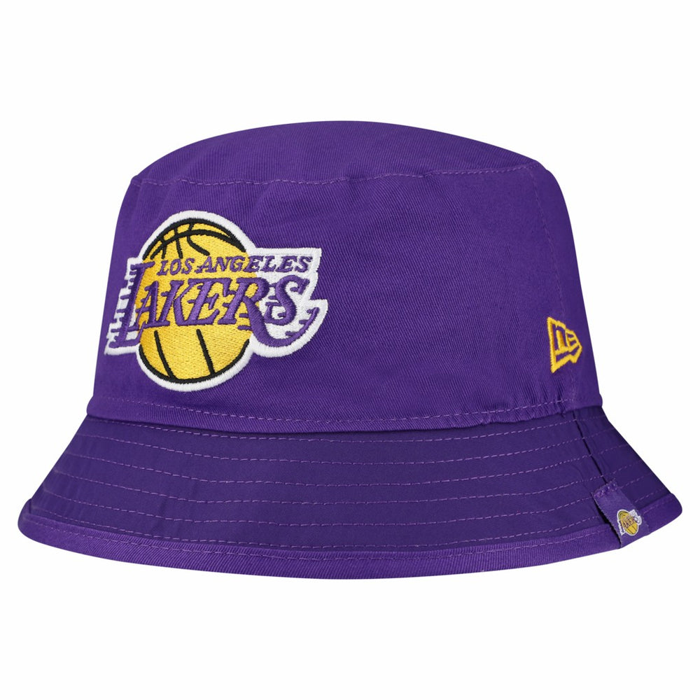 New Era - Los Angeles Lakers Team Cheer Reversible Bucket Hat - White