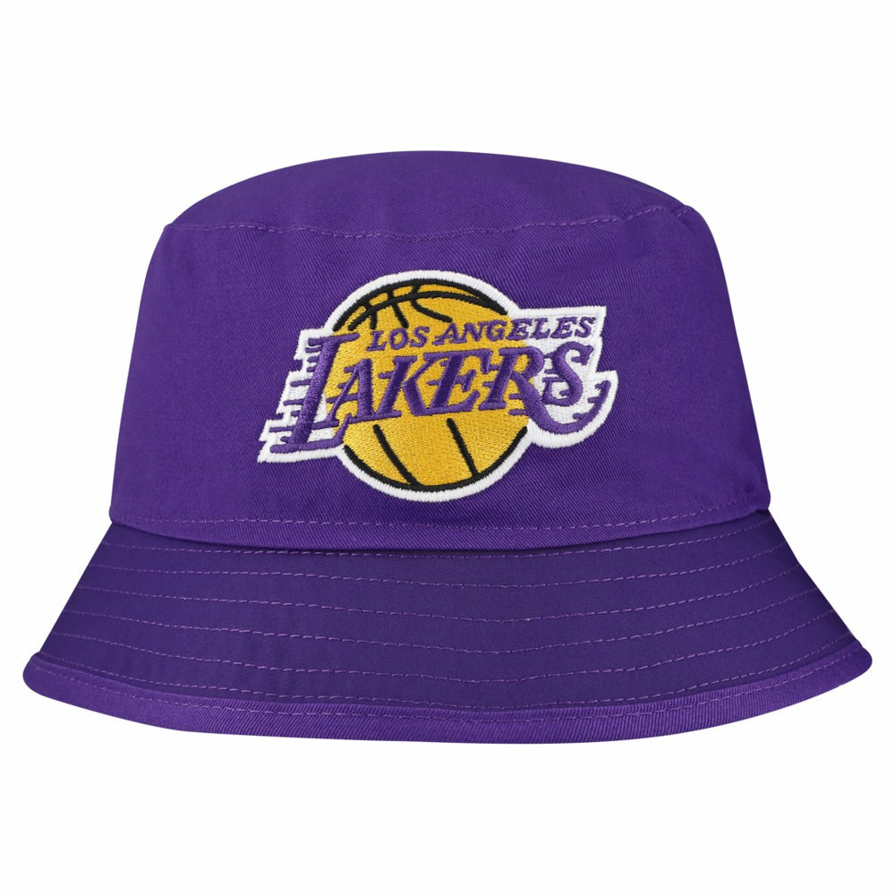New Era - Los Angeles Lakers Team Cheer Reversible Bucket Hat - White