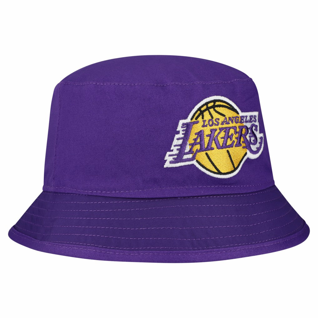 New Era - Los Angeles Lakers Team Cheer Reversible Bucket Hat - White