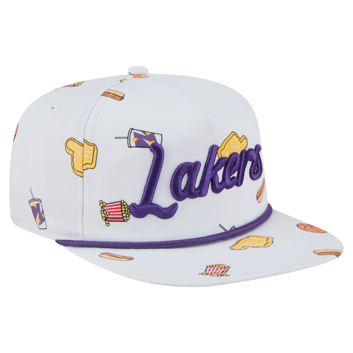 New Era - Los Angeles Lakers Team Cheer Rope 19TWENTY Adjustable Hat - White