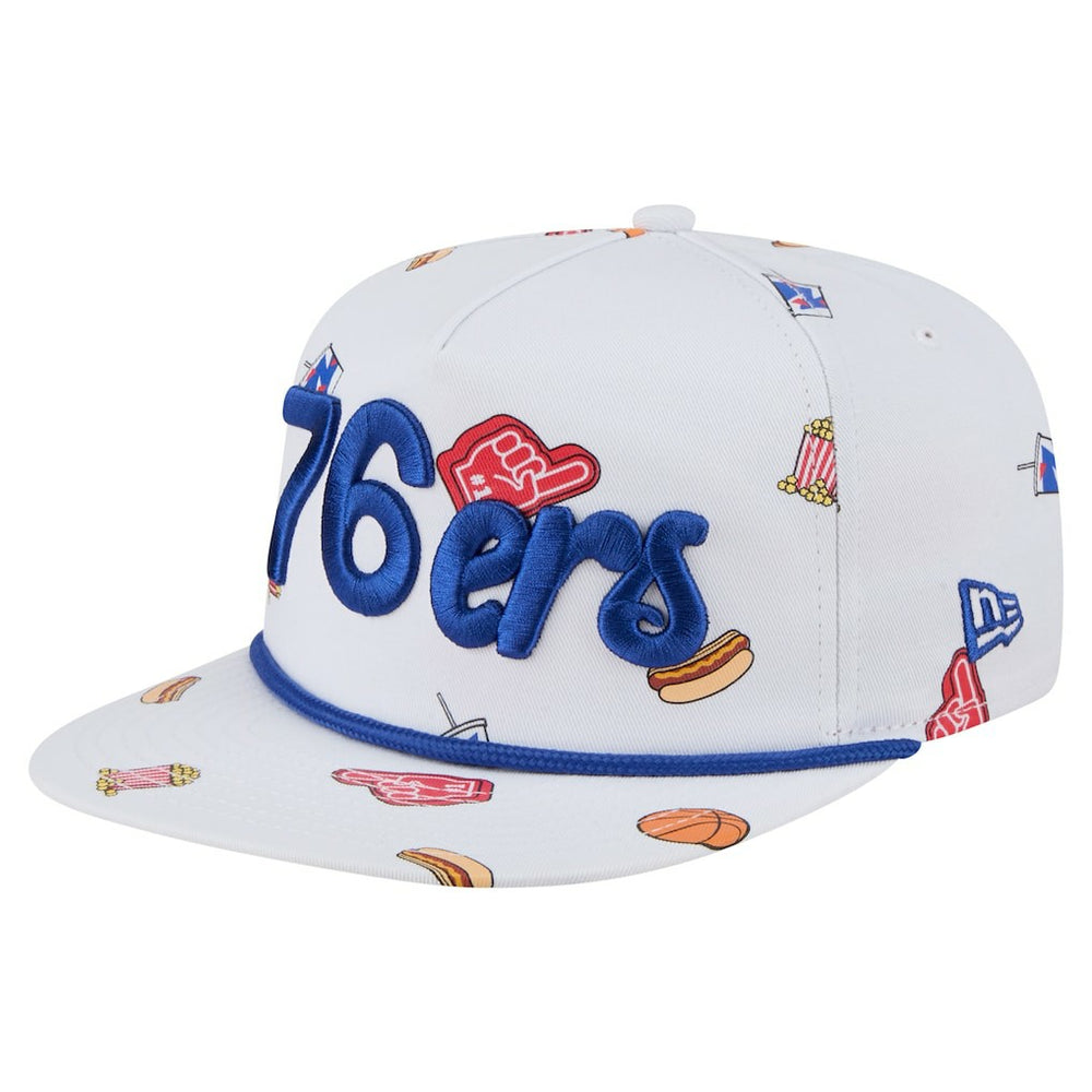 New Era - Philadelphia 76ers Team Cheer Rope 19TWENTY Adjustable Hat - White
