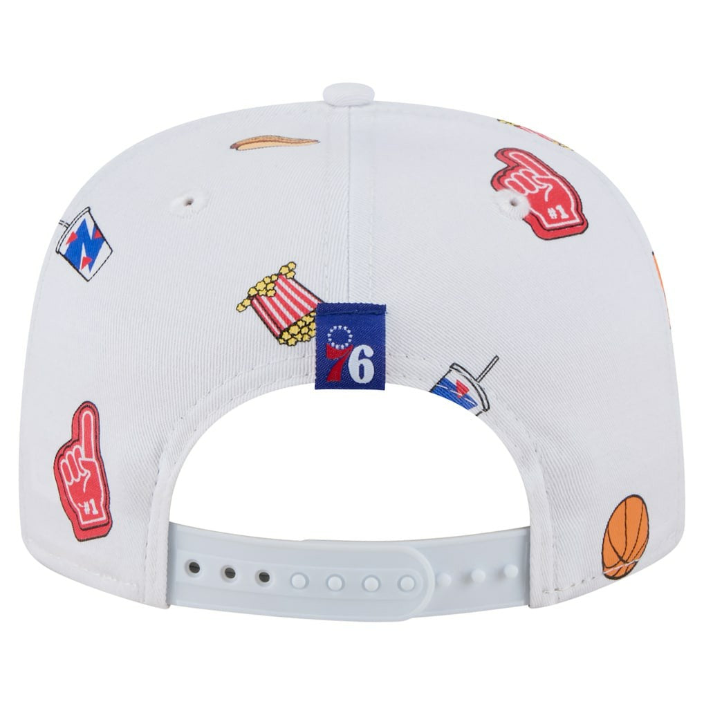 New Era - Philadelphia 76ers Team Cheer Rope 19TWENTY Adjustable Hat - White