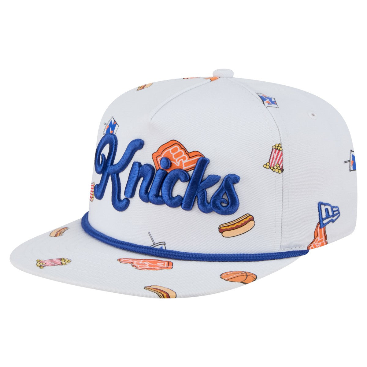 New Era - New York Knicks Team Cheer Rope 19TWENTY Adjustable Hat - White