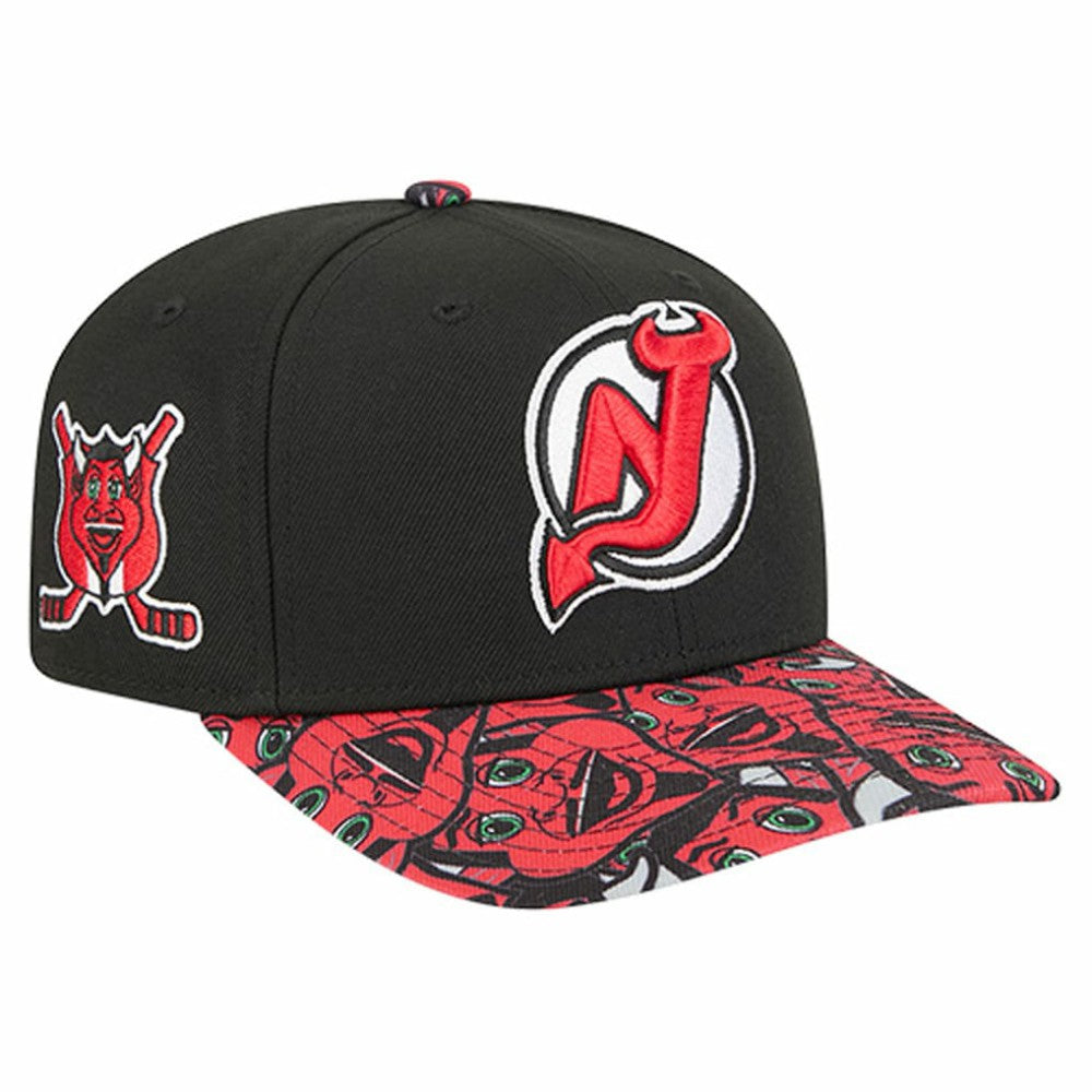 New Jersey Devils - New Era Mascot Visor 9SEVENTY Adjustable Hat Black