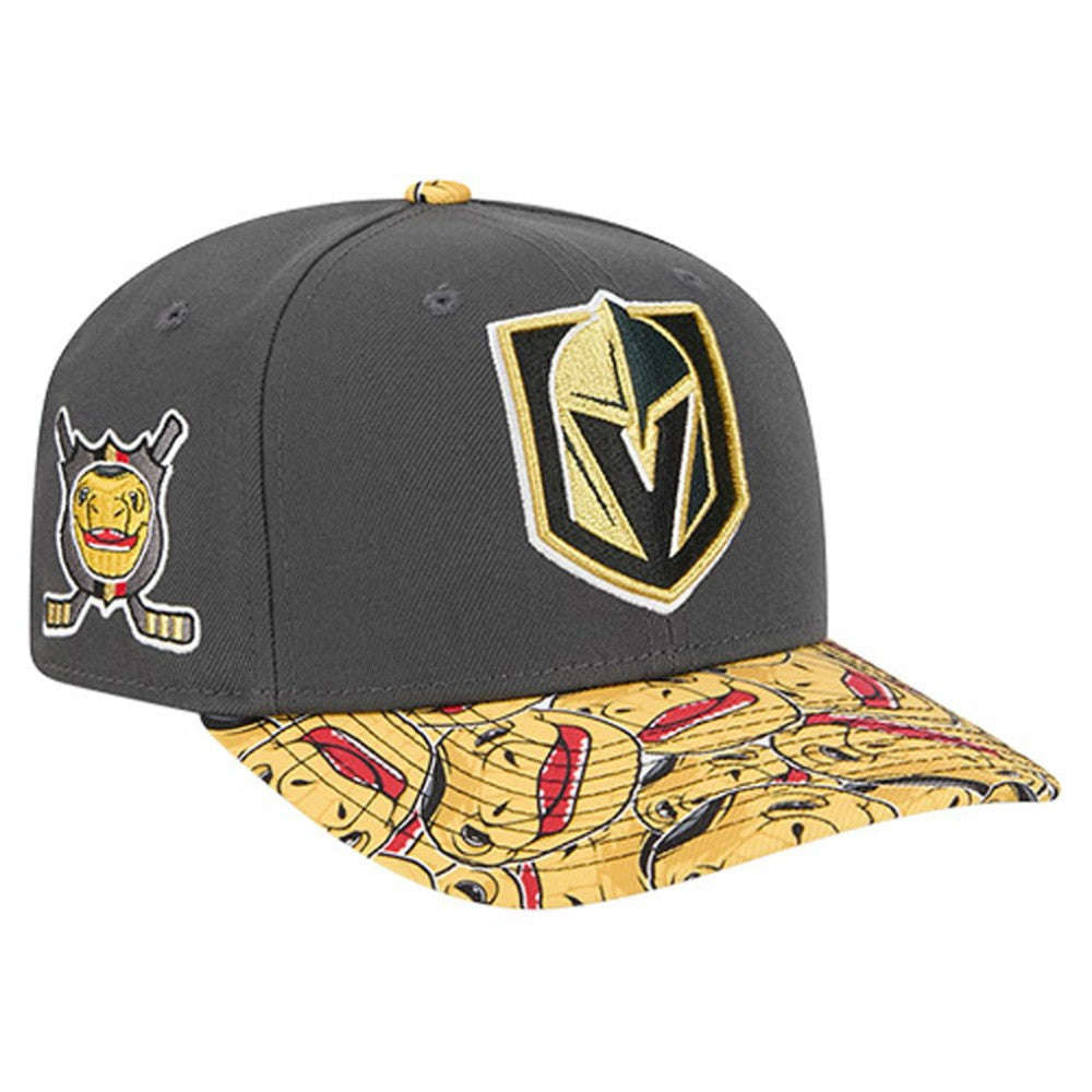 Vegas Golden Knights New Era Mascot Visor 9SEVENTY Adjustable Hat Grey