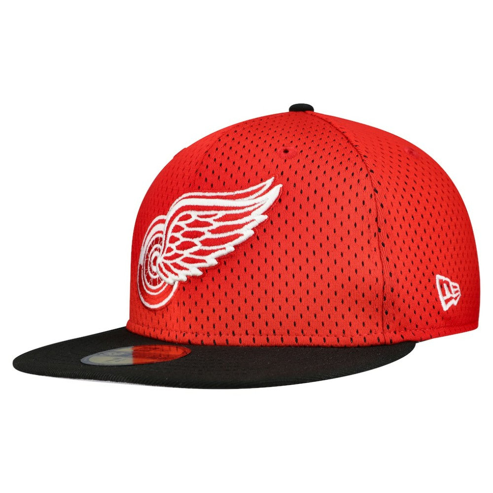 Detroit Red Wings - New Era Mesh Crown Two-Tone 59FIFTY Fitted Hat Red/Black