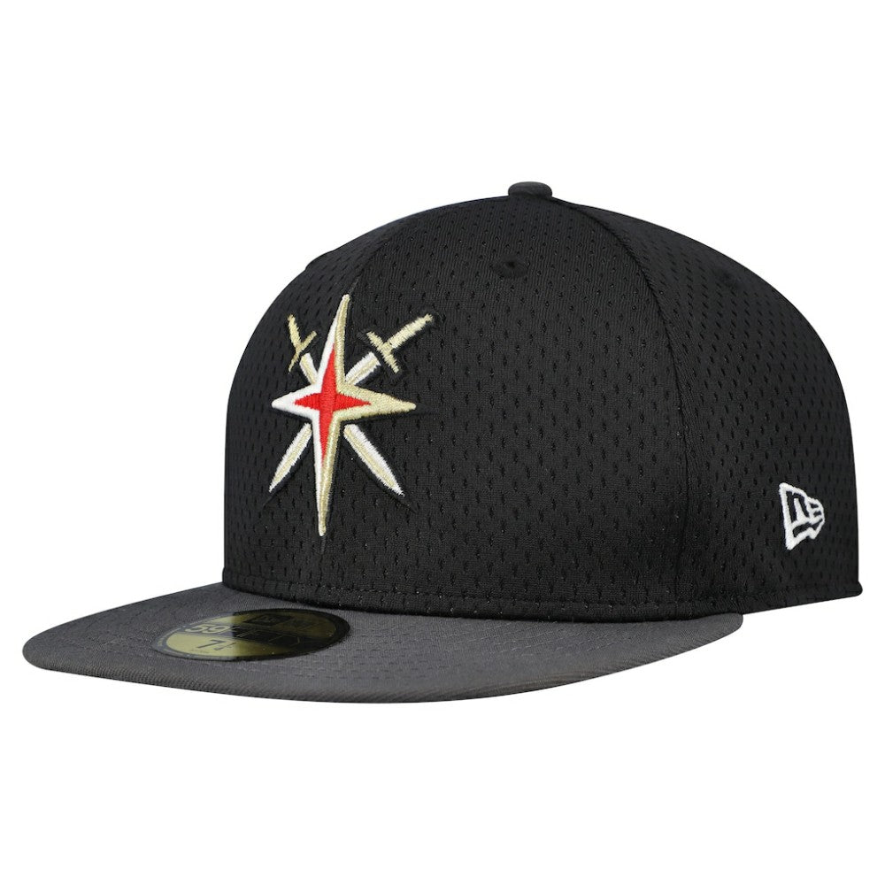 Vegas Golden Knights New Era Mesh Crown Two-Tone 59FIFTY Fitted Hat Black/Gray